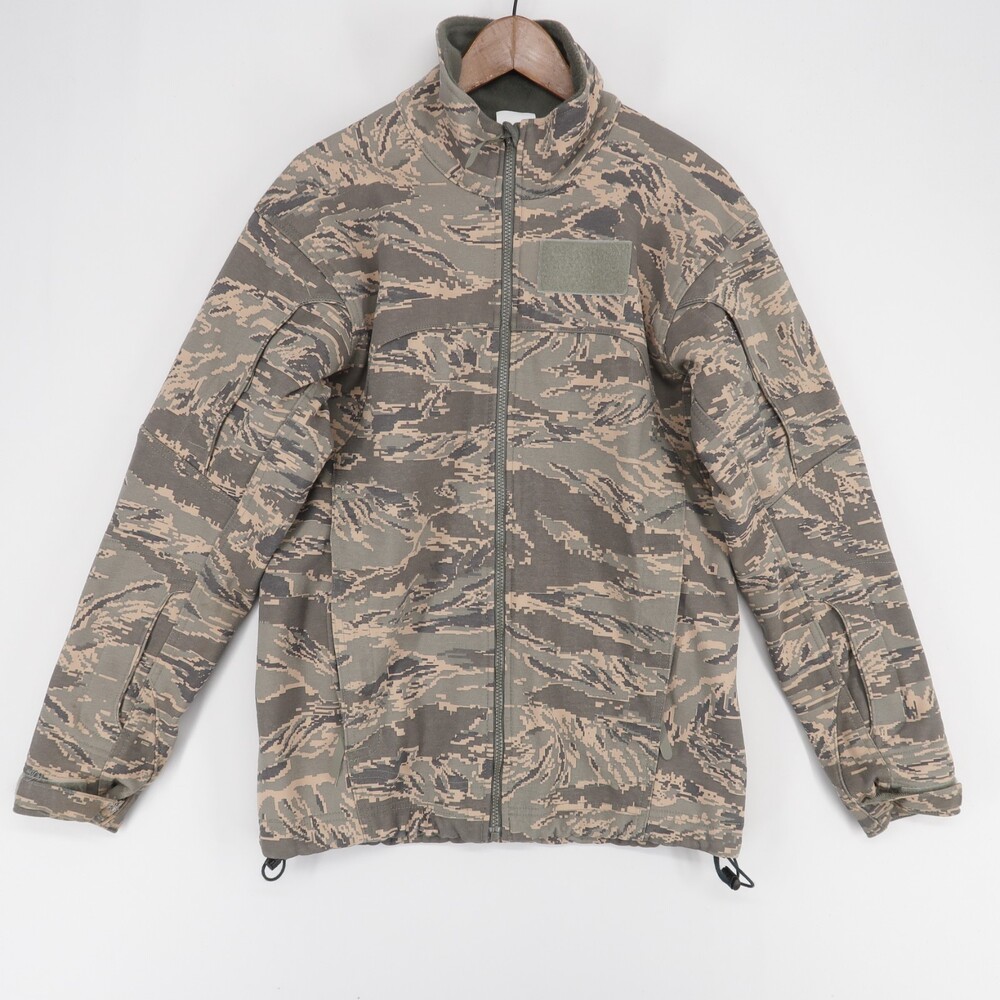 Massif Elements Jacket Men S Gray Green Tiger Stripe Flame Resistant Fleece USA